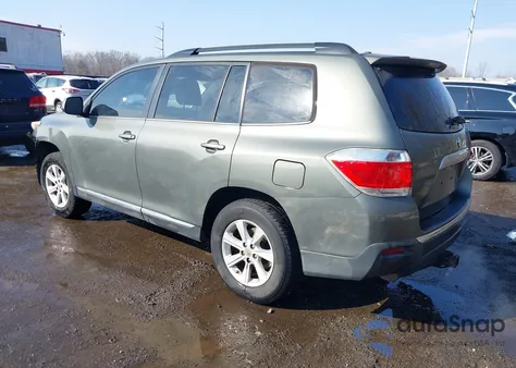 2012 Toyota Highlander Base V6 from USA, damaged, VIN 5TDZK3EH1CS058945
